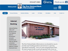 Tablet Screenshot of fnbbrownstown.com